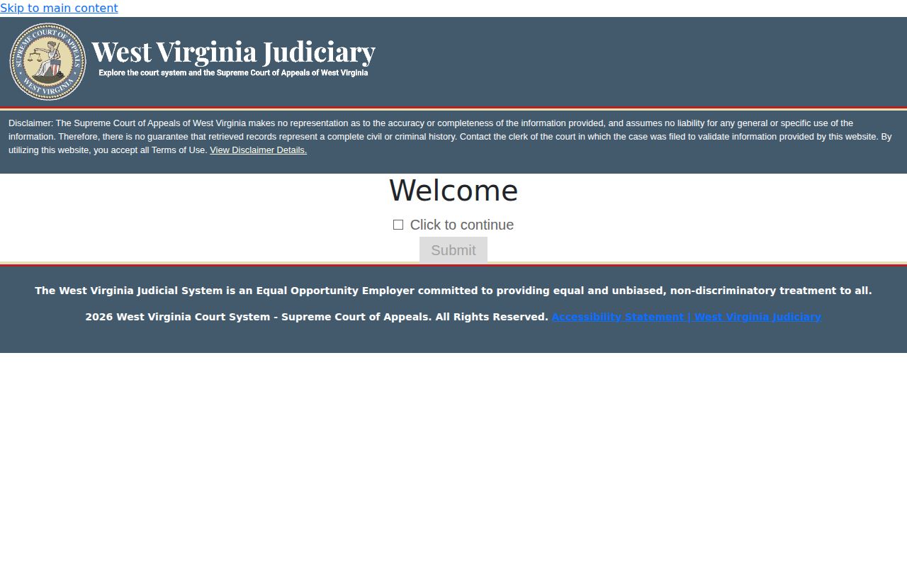 Preston County warrant and court record search interface